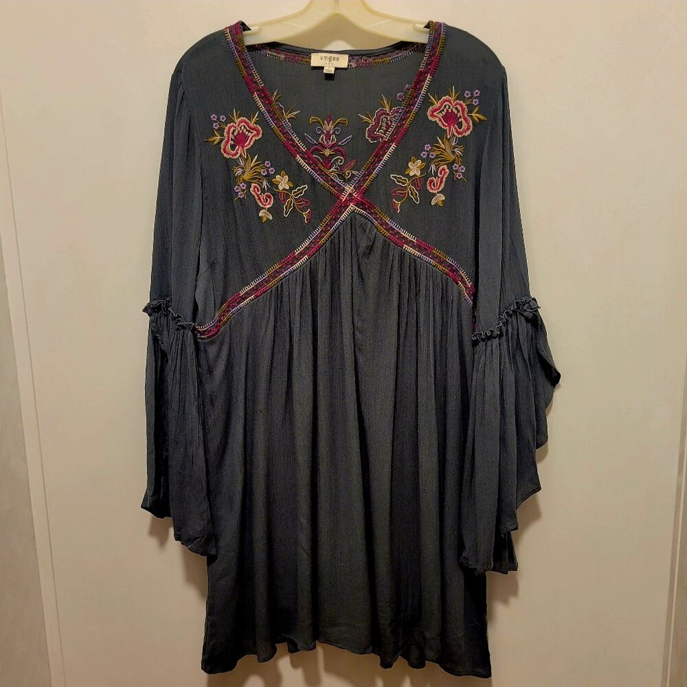 UMGEE Denim Blue BOHO Shirt